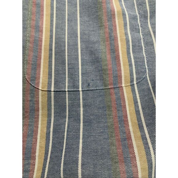 Manhattan Mens Short Sleeve Casual Button Down Shirt Medium - Picture 6 of 6